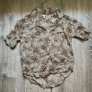 Amuse Society Leopard Print Top